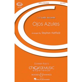 Ojos Azules: Traditional. mixed choir (SSATB) and percussion. Partition vocale/chorale et instrumentale.