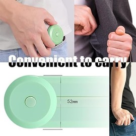 Retractable Tape Measure,60-Inch 1.5 Meter Dual Sided Flexible Tape Measure, 3-in-1 Soft Retractable Tape 3-1031001