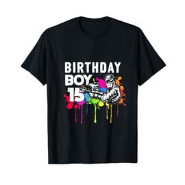 15 Years Paintballer Gift 15th Birthday Paintball T-Shirt