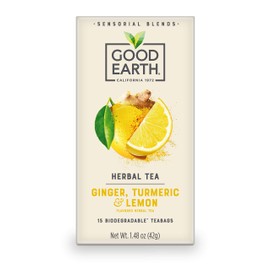 Good Earth Sensorials Ginger, Turmeric & Lemon Herbal Tea 15 ct Box