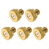 sourcing map Brass Misting Nozzle, 10/24 UNC 0.7mm Orifice Dia