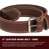 Occidental Leather 2" Leather Work Belt - Large, OxyRed -