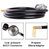 DOZYANT 6 Feet Propane Regulator and Hose with Elbow Adapter