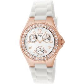 Invicta Women's 1646 Angel Jelly Fish Crystal Accented White Dial Watch
