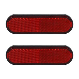 NTHREEAUTO Red Reflectors Motorcycle Safety Reflector Reflective Sticker Universal Compatible with Bicycle, Bike, Trailer, Cars, Trucks, Boat, ATV, Dirt Bike, Driveway