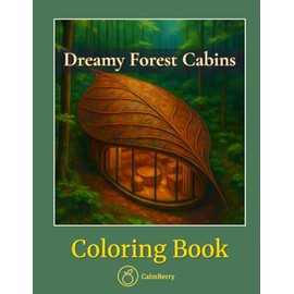 Dreamy Forest Cabins – Coloring Book: A Peaceful Retreat in the Woods with Realistic Countryside Scenes for Mindful Coloring
