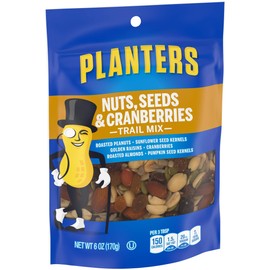 Planters Nuts, Seeds and Cranberries Trail Mix, 6 oz Pouch