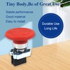 Heyiarbeit 600V 10A Emergency Stop Push Button Switch ZB2-BE101C Self-Locking