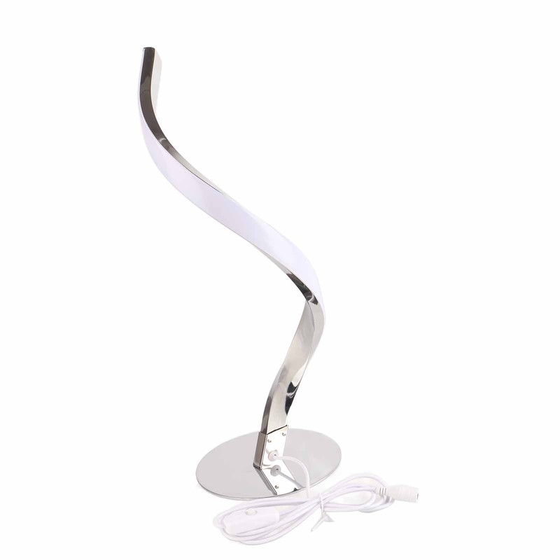 SShaped LED Spiral Table Lamp Reading Light Small Night Light