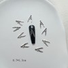 NAIL ANGELネイルアクセサリーランダム混合50粒入りパンク風誇張ダークブラックシリーズネイル合金アクセサリー JA022