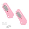 WORKPRO Safe Ceramic Box Cutter Small 2PC-PINK w/Extra Blades Quick