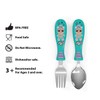 Zak Designs L.O.L. Surprise! Easy Grip Fork and Spoon Set,