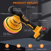 Cordless Car Buffer Polisher, 6 Inch Orbital Polisher Kit with