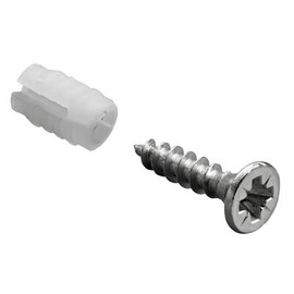 Hettich 9081038 Expansion Sleeves with Pot Mounting Screws Diameter 5 mm / 3.5 x 16 mm Pack of 10