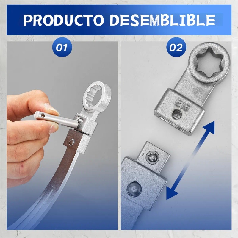 Kit De Herramientas Para Tensores De Correa Universales 15pc Azul