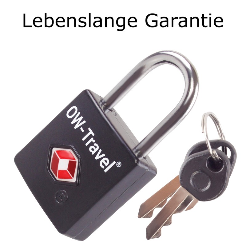 OW-Travel Lock with Key Suitcase Lock Padlock Luggage Lock Security