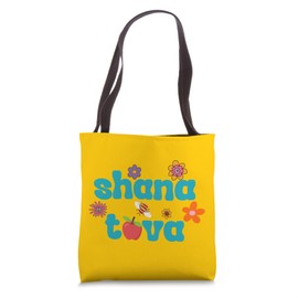 Rosh Hashanah Shana Tova Apple Honey Jewish Sweet New Year Tote Bag