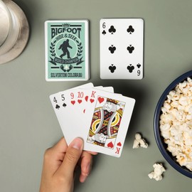 Lantern Press Silverton, Colorado, Bigfoot, Hide and Seek Champion (52 Playing Cards, Poker Size Card Deck with Jokers)