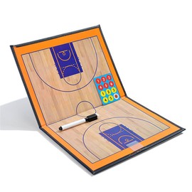 Pure Vie Portable Basketball Coaching Board Basketball Coaches Tactical Clipboard Strategy Blackboard with Player Markers, Erase, Pen - Basketball Gift Sporting Goods Training Assistant Equipment KIt