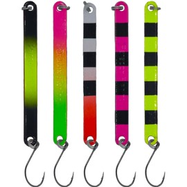 Paradox Fishing Trout Stick Spoon Set I 5 Spoons 3.4 g I Thunder Stick Trout Bait Set for Trout Fishing Trout Dough Trout Bait - Spoons Trout (3.4 g)