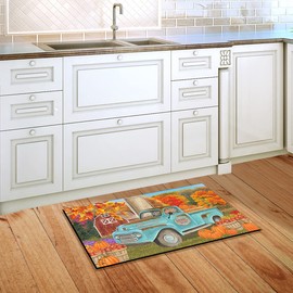 Briarwood Lane Fresh Picked Pumpkins Fall Doormat Pickup Autumn Indoor Outdoor 30" x 18"