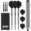 KOTO - Kingcontrol 90% Darts 22 Gram, Black, Darts Set