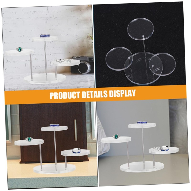 GLEAVI 2 Sets Ring Display Stand Protective Cover Rain Cover