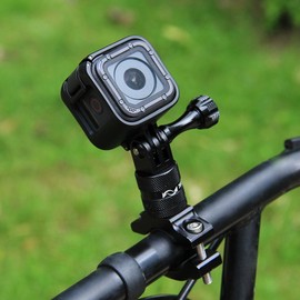 PULUZ 360 Degree Rotation Aluminum Bicycle Bike Handlebar Adapter Mount with Screw for GoPro HERO6/ 5/ 4/ 3+/ 3/ 2/ 1 Session5/4 Xiaoyi Sport Camera