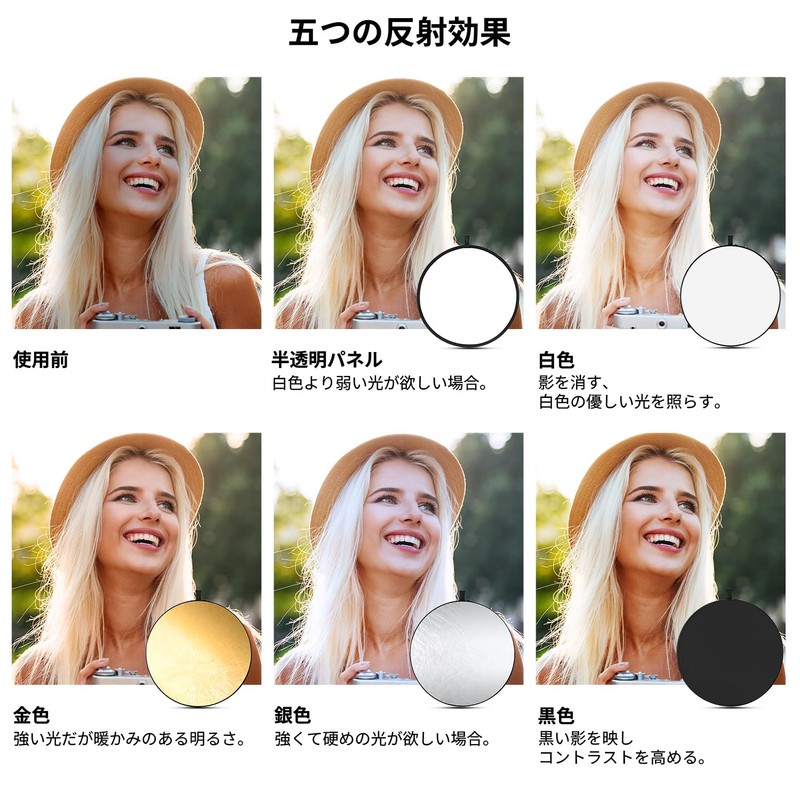 K&F Concept Reflector Board for Photography, Reflective Board, 31.5 inches