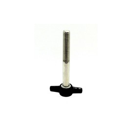 Thumb Screws with Wing Knob - 3/8" x 3" Black Thumbscrews Thumb Screw Butterfly Thumb Screws with Tee/Wing Butterfly Thumb Screws T-Handle Thumb Screw (4)