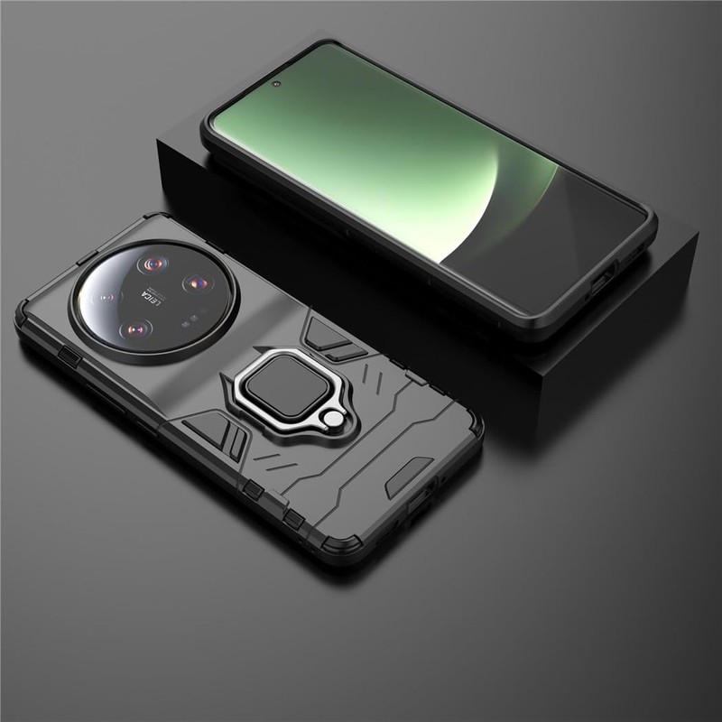 MaiJin Compatible with Xiaomi Mi 13 Ultra Case, Metal Ring