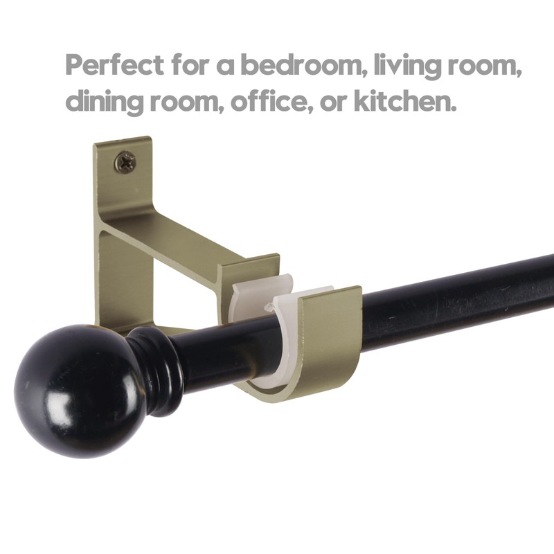 4 Pack Heavy Duty Curtain Rod Bracket Single Curtain Rod