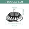 2 x Waterproof Stainless Steel Sink Drainer Plug, Durable Kitchen
