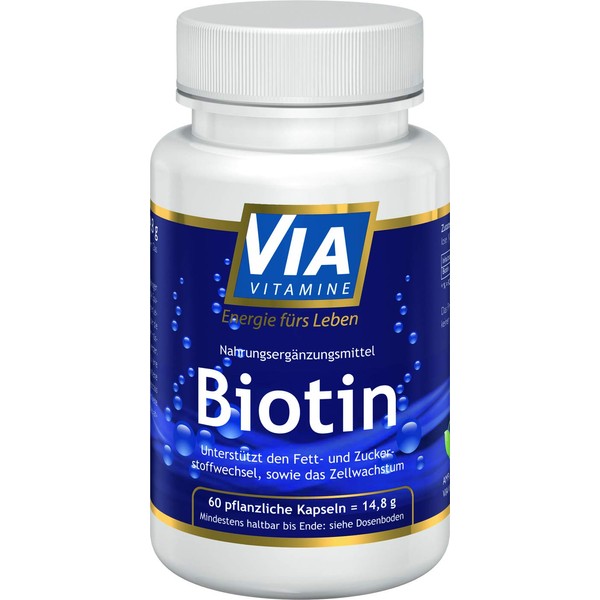 Biotin 500 mcg, for skin and hair, high dose, without