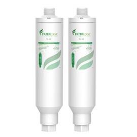 Filterlogic Garden Hose Water Filter, Compatible with Mist Cooling System, Improve Plants Health, Reduces Chlorine, Odor, Ideal for Gardening and Pets, Pack of 2