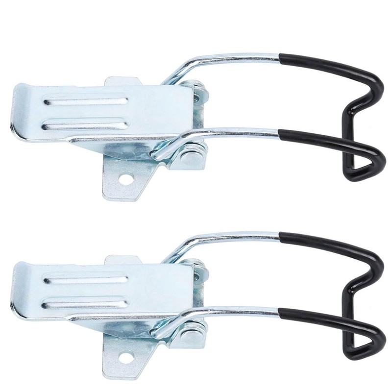2 Pack Stainless Steel Buckle Lock Cast Hinge Curved Industrial