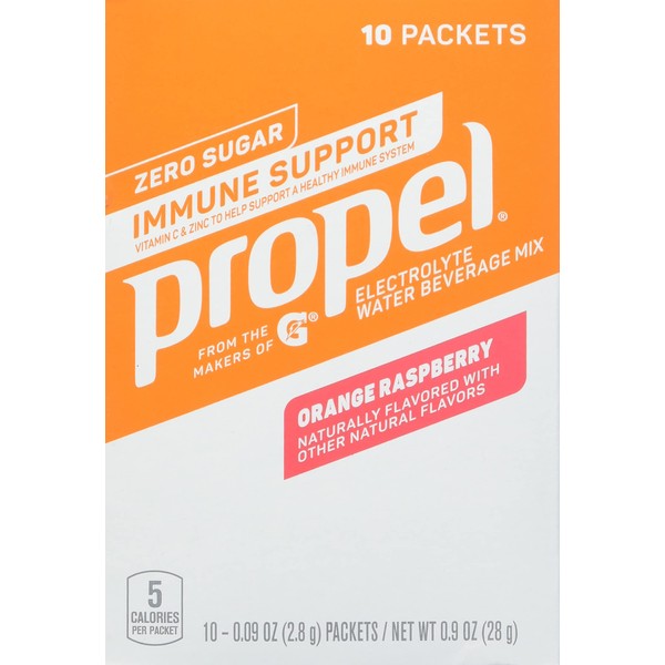 Propel Immune Support Powder Orange Raspberry