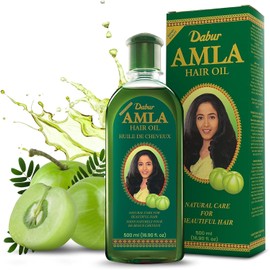 Dabur Amla Hair Oil – Nourishing Herbal Oil for Stronger, Thicker & Shinier Hair – Enriched with Amla Extracts to Reduce Fall, Strengthen Roots & Promote Healthy Growth – 500ml
