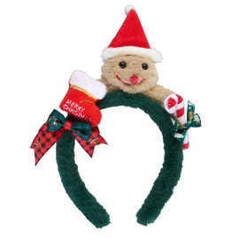Clearstone Cosplay Christmas Gingerbread Cookie Headband Unisex Beige