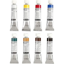 Schmincke Akademie® Acrylic Paint, 8 x 20 ml