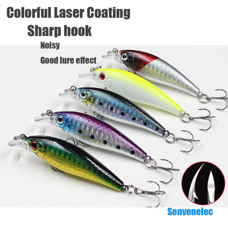 Senvenelec 5 x 3D eyes lure, crank baits, sea and