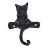 dophee 2PCS Cast Iron Cat Hooks, Heavy Duty Wall Mounted