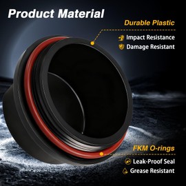 KPALAG 2Pcs Trailer Bearing Dust Cap Wheel Hub Grease Cover with O-Ring Compatible with Dexter Vortex Trailer, Marine Boat & Other Hub Kits Replace#: 81143 48355v K71-G01-73