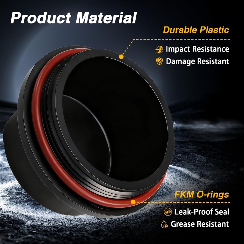 KPALAG 2Pcs Trailer Bearing Dust Cap Wheel Hub Grease Cover