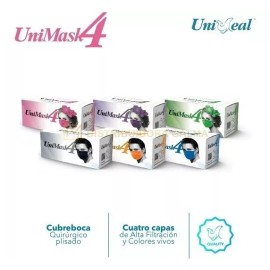 UniSeal Cubrebocas Unimask 4 Capas Uniseal Rosa