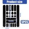 IKOPFLN Pack of 5 Bicycle Frame Protection Carbon Stickers, Bicycle