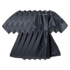 5 Pcs Black Disposable Kimono with Belt for Beautician, Hairdresser