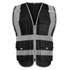 GOGO Safety Vest Reflective Vest with 9 Pockets & Zip,