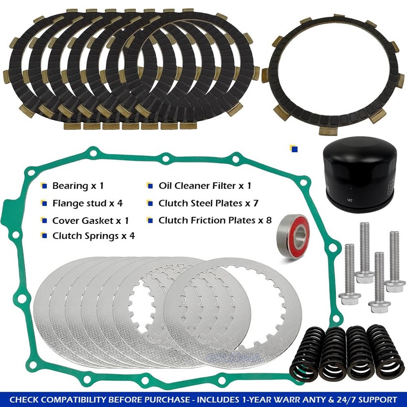 GOLKNHA Clutch & Cover Gasket Kit Compatible with VT750C VT750CD