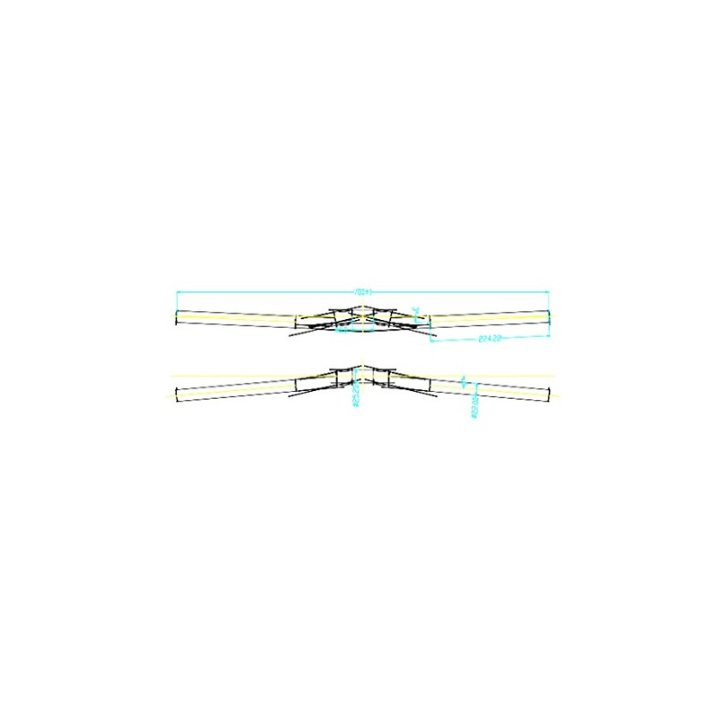 Full Carbon Handlebar Riser MTB Handlebar 25.4 mm 580-700 mm